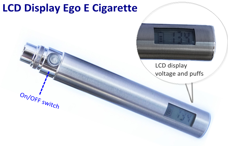 LCD Display E-Cigarette Battery