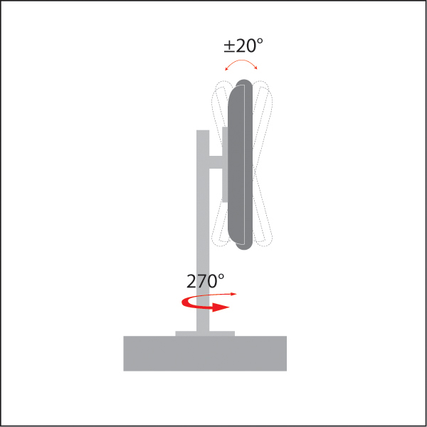 Adjustable LCD Monitor Desk and Wall Mount
