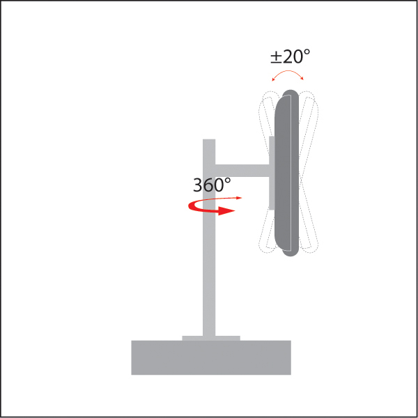 LCD Monitor Desk and Wall Mount