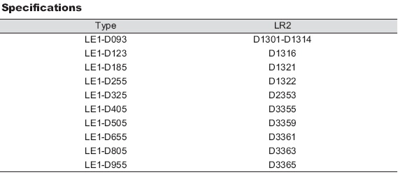 LE1-D Series Contactors