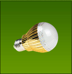 Energy-Efficient LED Bulb with Decorative Heat Sink