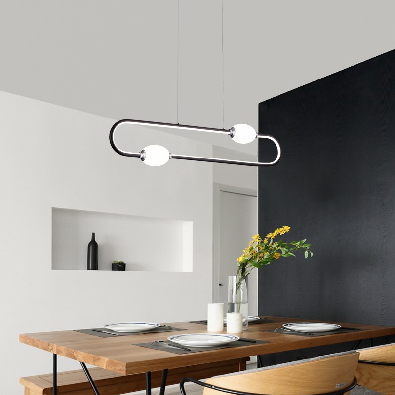 Circular LED Chandelier with Spherical Diffusers