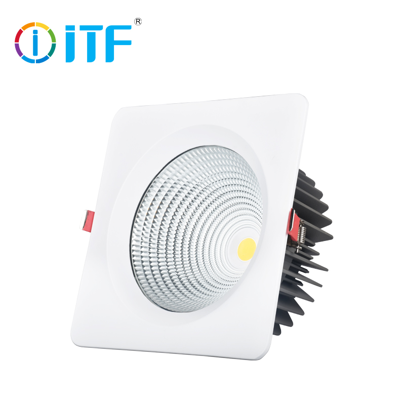 LED COB Square Down Light High Luminous Efficiency Recessed - Image 2