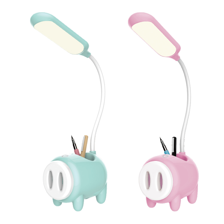 LED Desk Light Cute Desk Lamp Table Light Pig Cartoon Lithium Battery LED Desk Lamp - Image 3