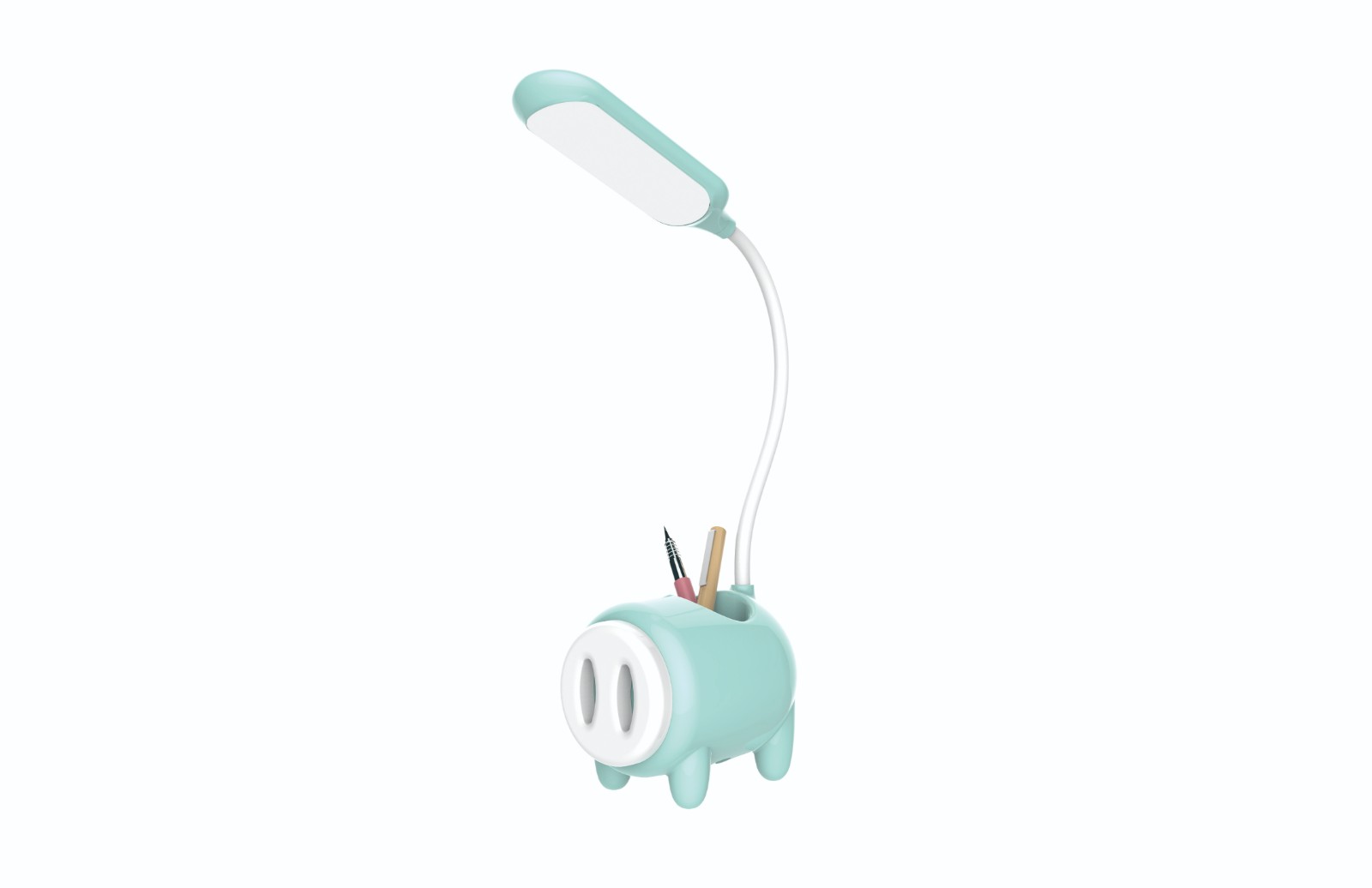 LED Desk Light Cute Desk Lamp Table Light Pig Cartoon Lithium Battery LED Desk Lamp - Image 2