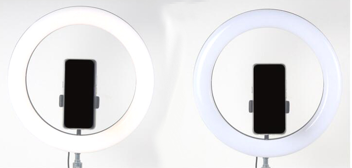 Adjustable LED Ring Light with Phone Holder