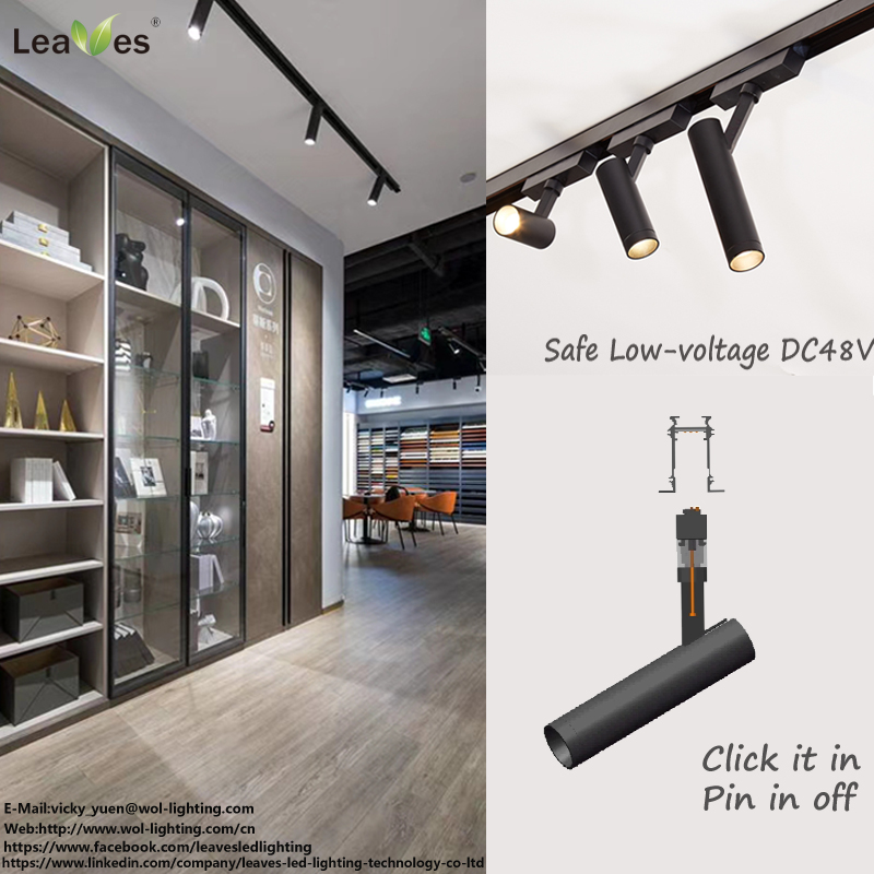 Low Voltage DC48V LED Track Lighting Spotlights