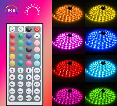 LED Strip Light Waterproof Lighting Color Changing for Bedroom Home Kitchen Decoration - Image 2