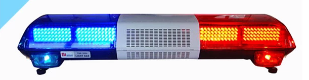 Close up view of the LED light bar showing modular design.