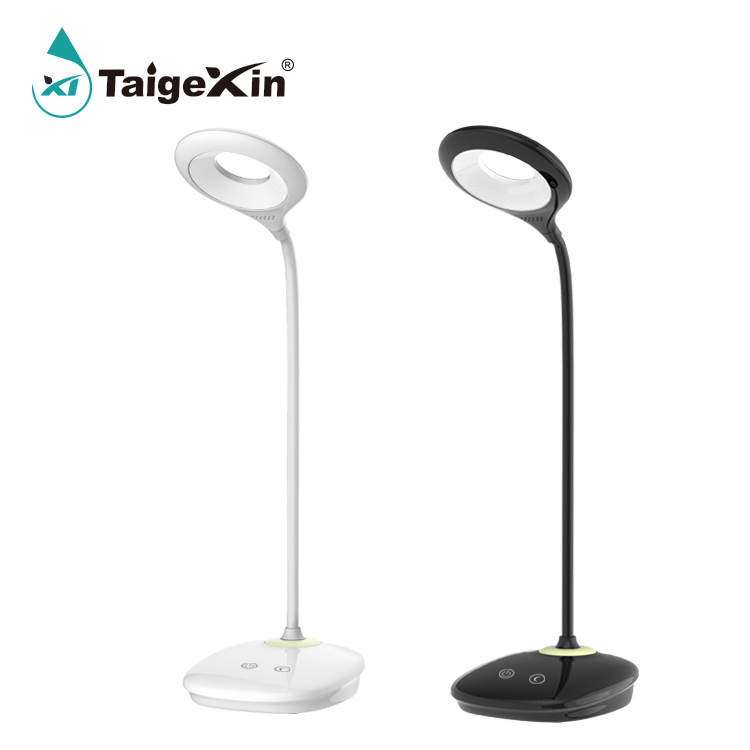 LED Table Night Light Rechargeable LED Desk Lamp 3 Level Brightness with Flexible Gooseneck Touch Co - Image 2