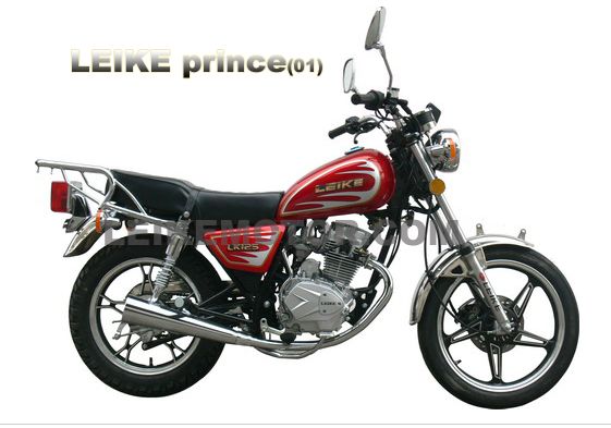 Red and Silver Single-Cylinder Motorcycle