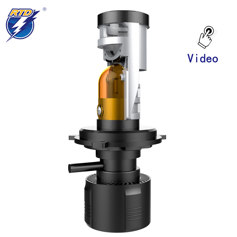 Lens model standard lighting pattern high bright and spotlight high and low beam auto LED headlight - Image 2