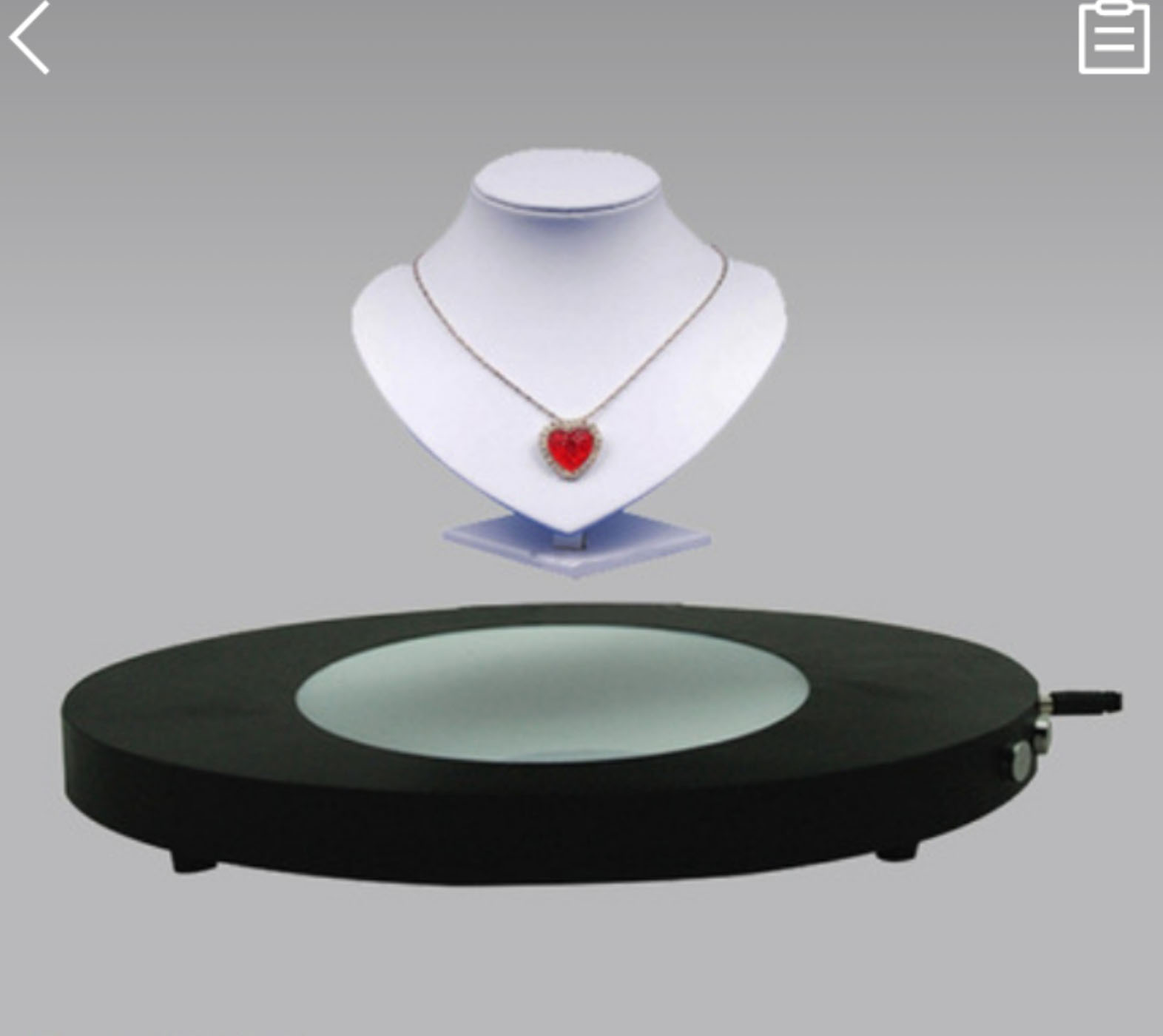 Magnetic Levitation Display Stand with LED Lighting