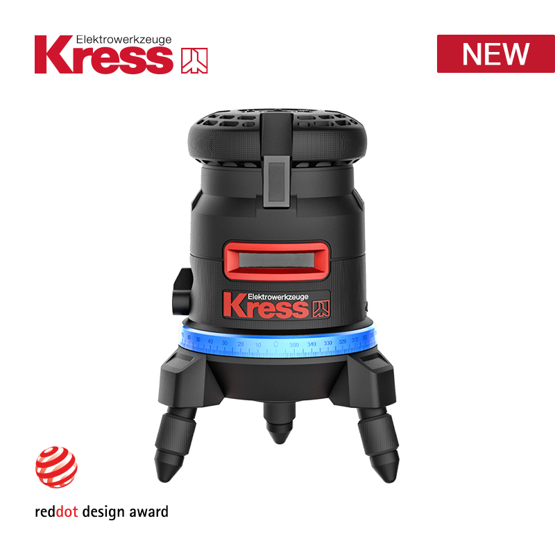 Self-Leveling 5-Line Laser Level with Plumb Points