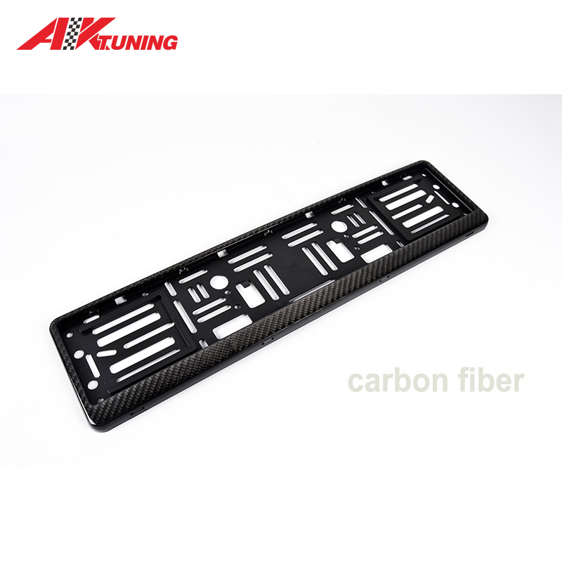 Carbon Fiber Effect License Plate Frame for European Plates