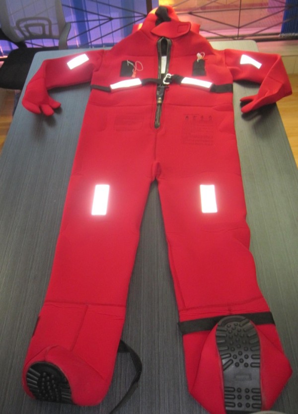 Neoprene Immersion Suit with Buoyancy Pillow