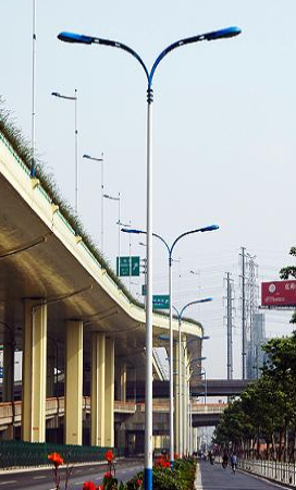Dual-Arm LED Street Lighting Stem