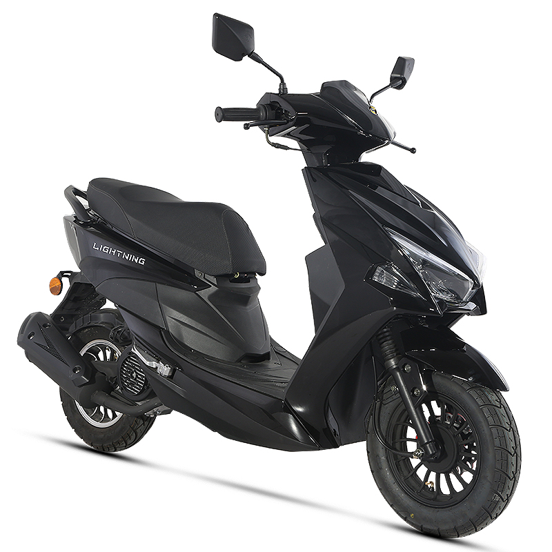 Front right 45-degree view of the scooter