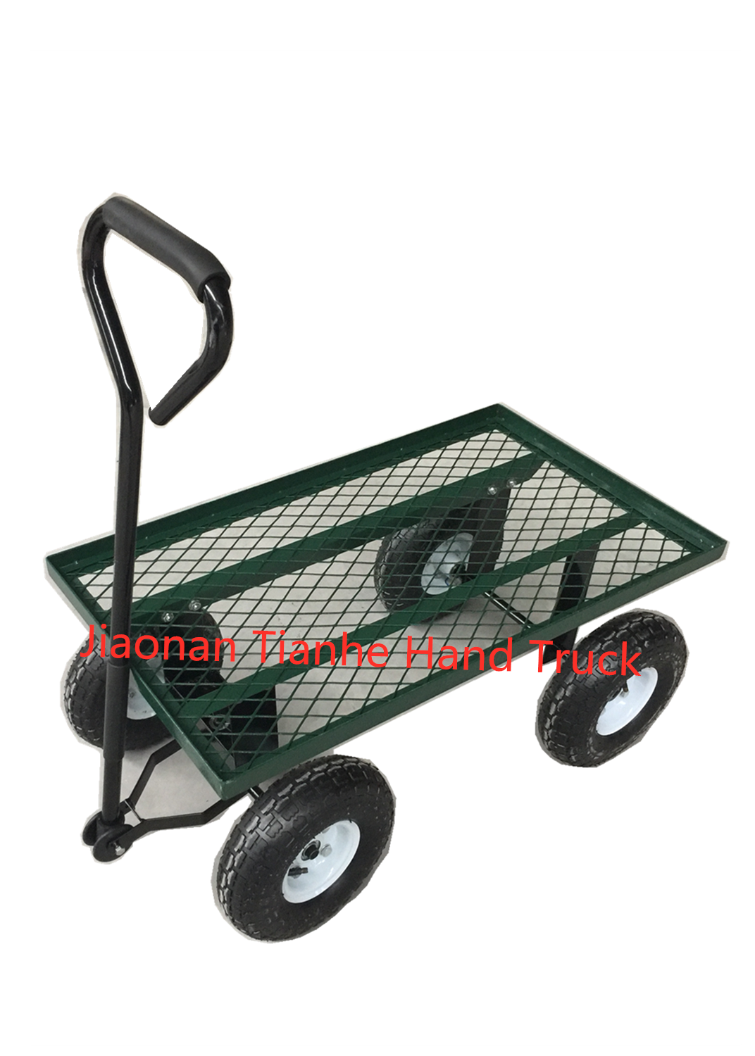 Mesh Bed Utility Cart with Pneumatic Tires