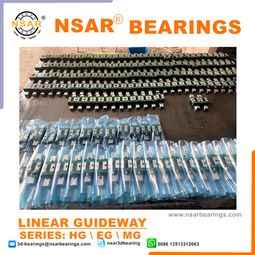 Linear guideway bearings showing various series options