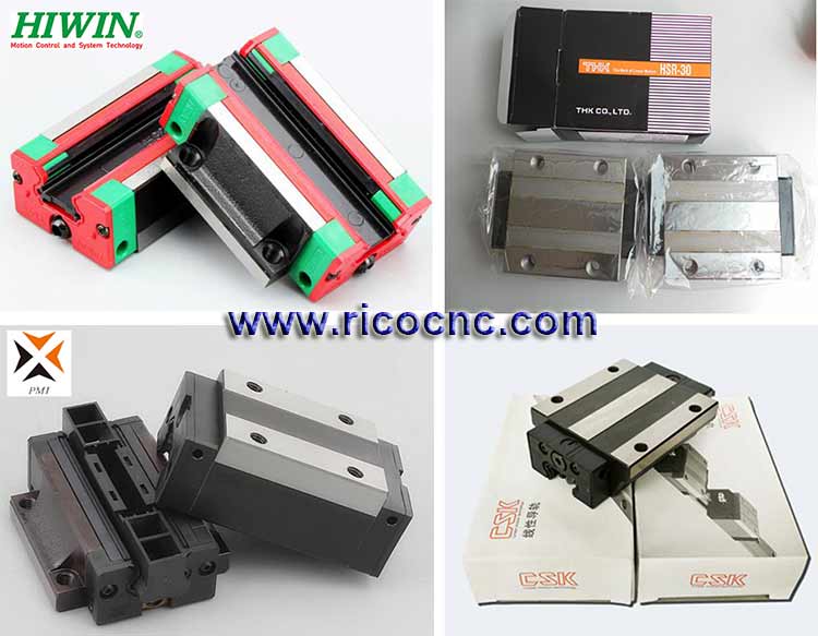 CNC Router Linear Guide Rail Blocks and Carriages