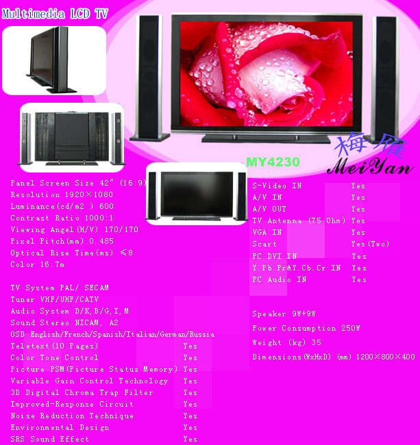42-Inch Multimedia LCD Television