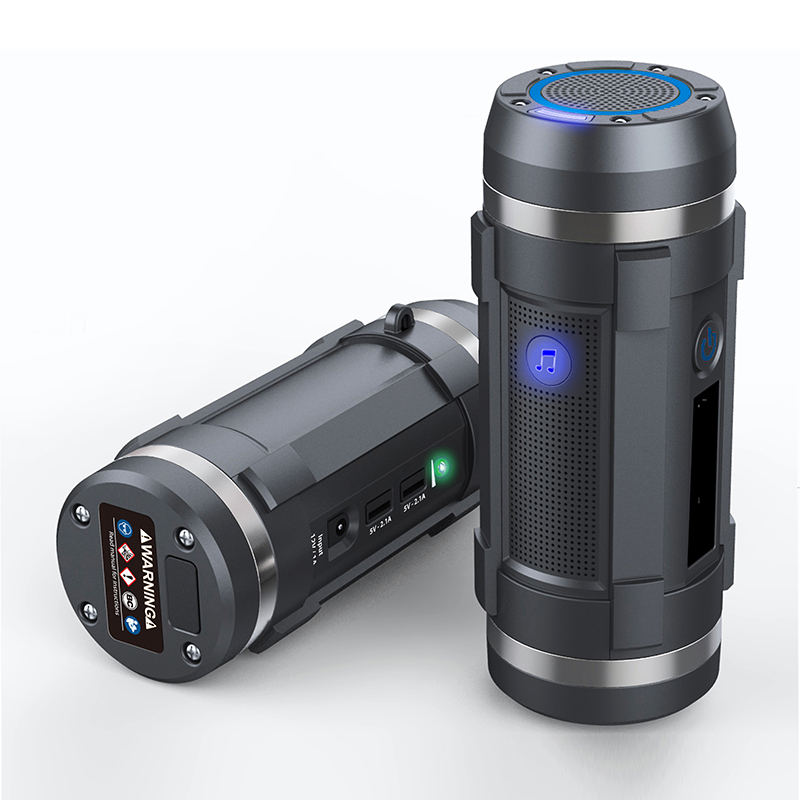 Lithium battery jump starter emergency booster with Blue tooth music player - Image 2