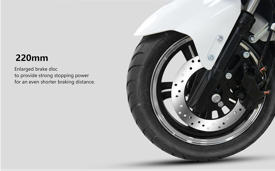 Enlarged brake disc