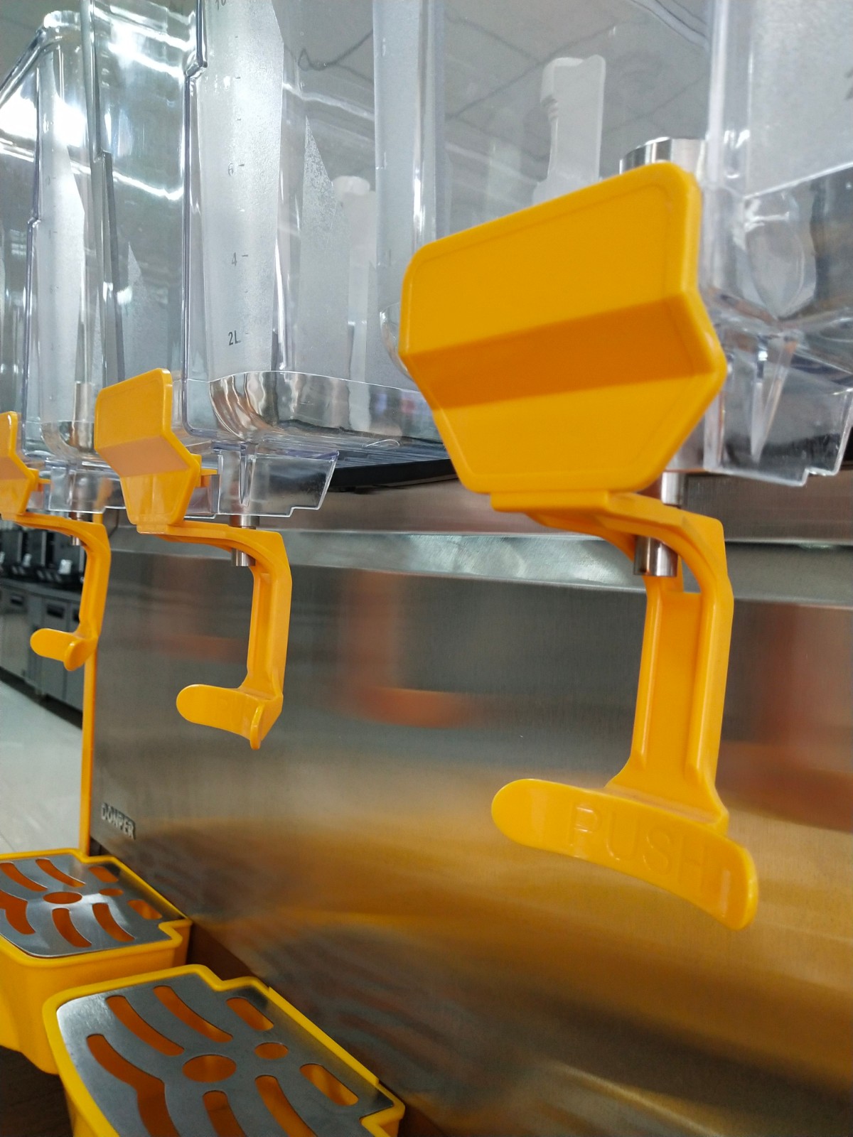 Three-Tank Refrigerated Beverage Dispenser