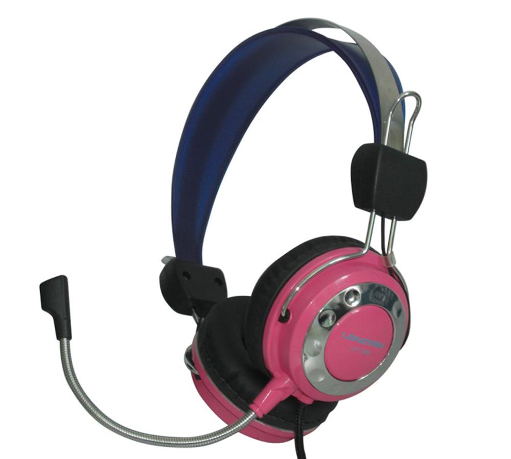 Gaming Headset with Cushioned Earcups and Boom Microphone