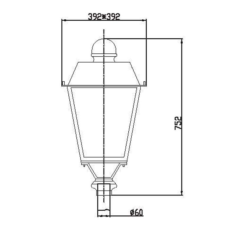 Outdoor Post Top LED Lantern