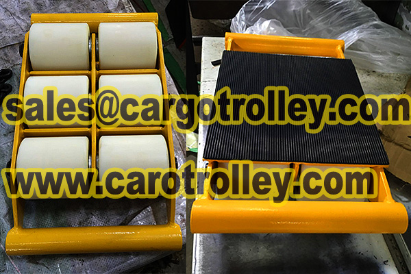 Heavy Duty Machinery Moving Skates with Nylon Rollers