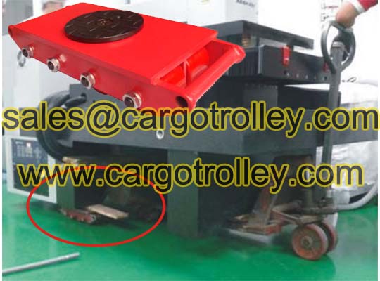 Heavy Duty Machinery Moving Skates with Rotating Plate