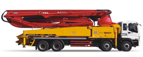 Truck-Mounted Concrete Pump with Multi-Section Boom