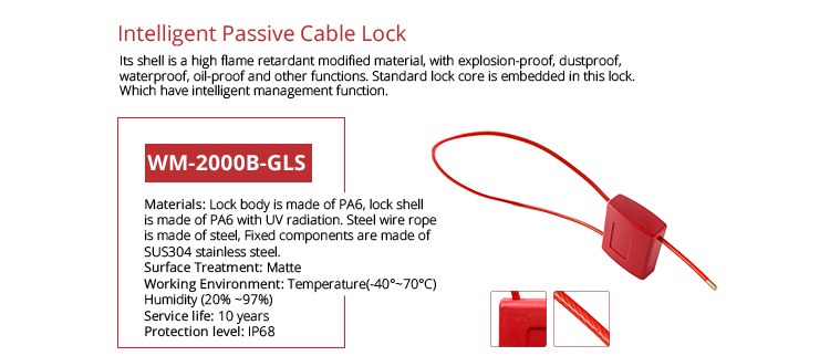 Intelligent Passive Cable Lock features and specifications