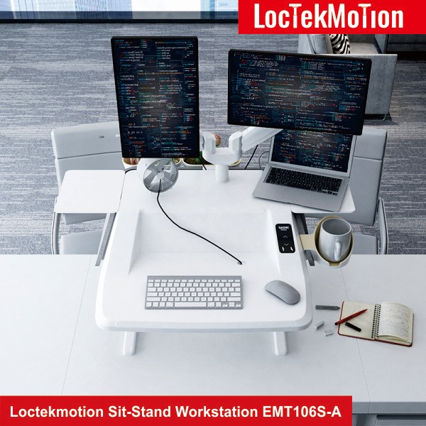 Loctekmotion Sit-Stand Workstation EMT106S-A - Image 2