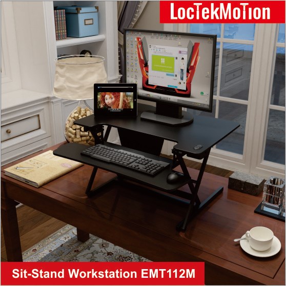 Loctekmotion Sit-Stand Workstation EMT112M - Image 2