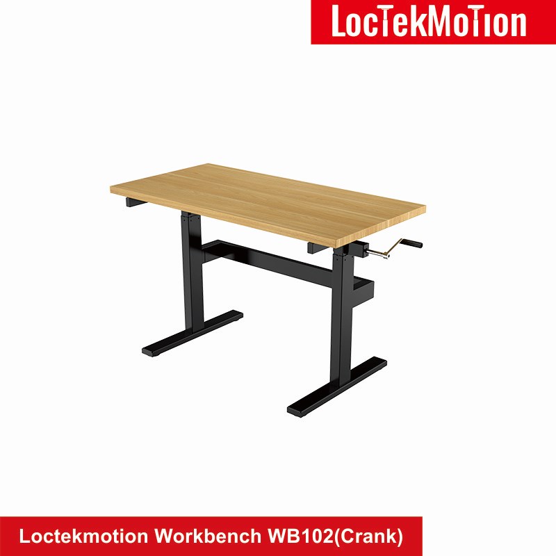 Adjustable Height Workbench with Crank