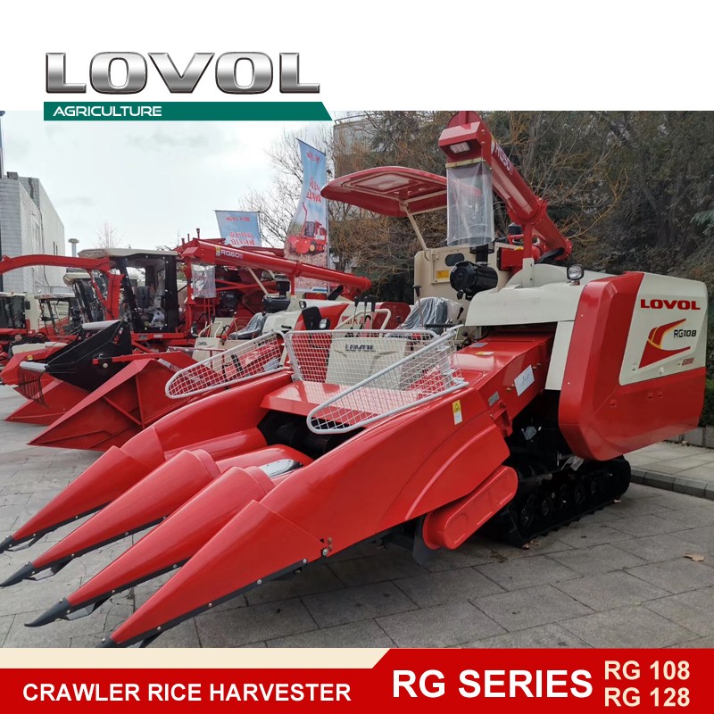 Crawler Rice Harvester