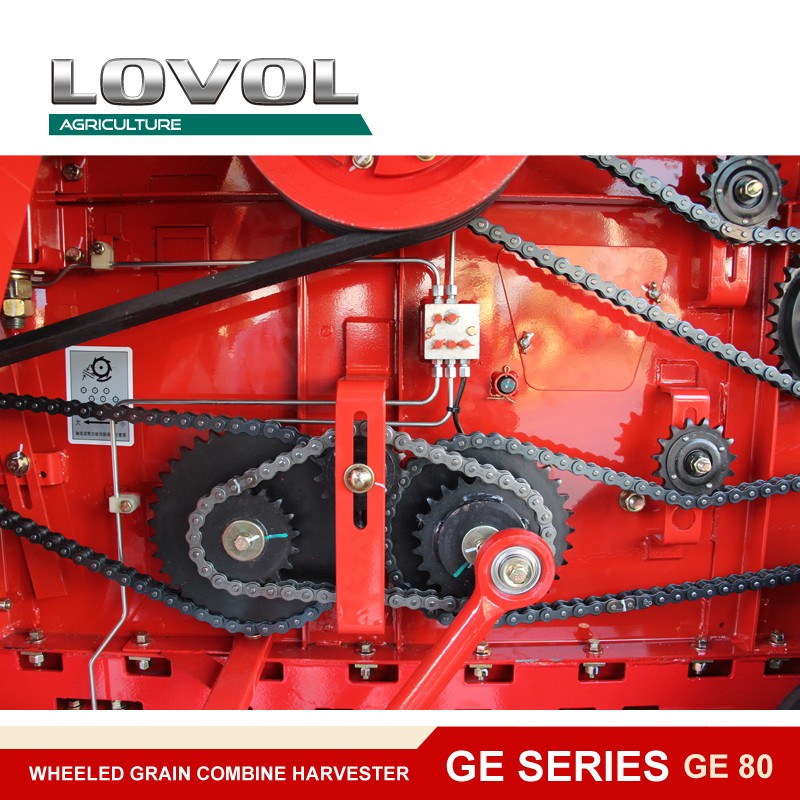 Wheeled Grain Combine Harvester