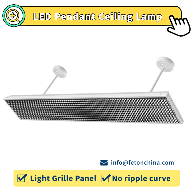 Low Glare LED Grille Panel Pendant Lamp