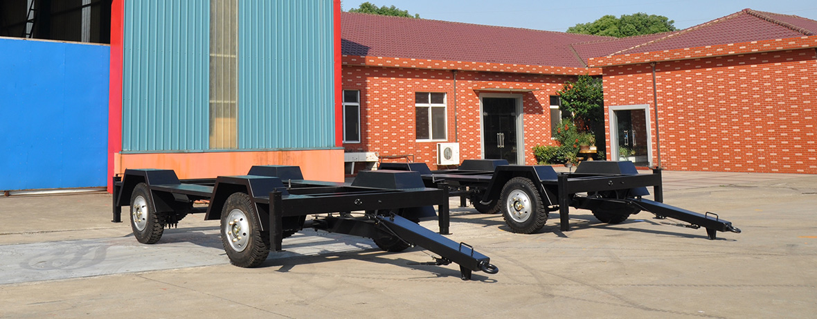 Mobile generator trailer chassis