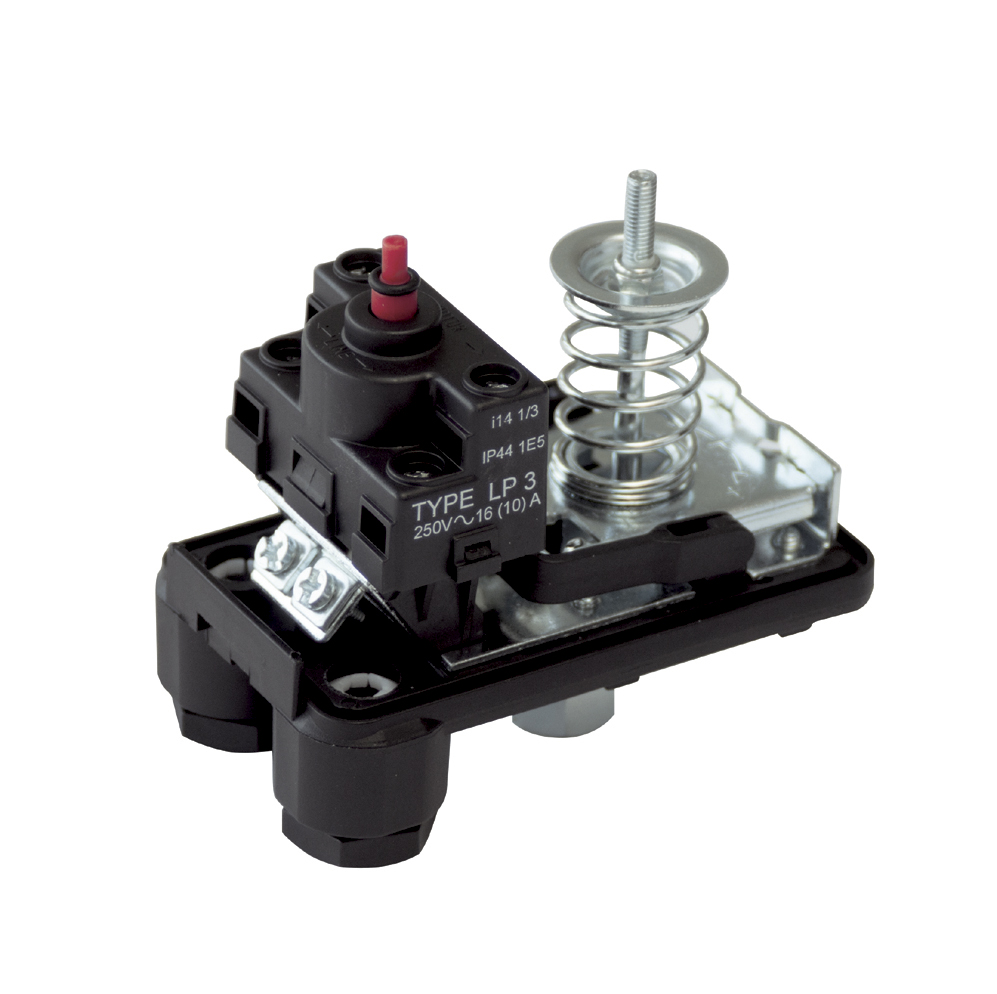 Low Pressure Switch for Water and Pneumatic Systems