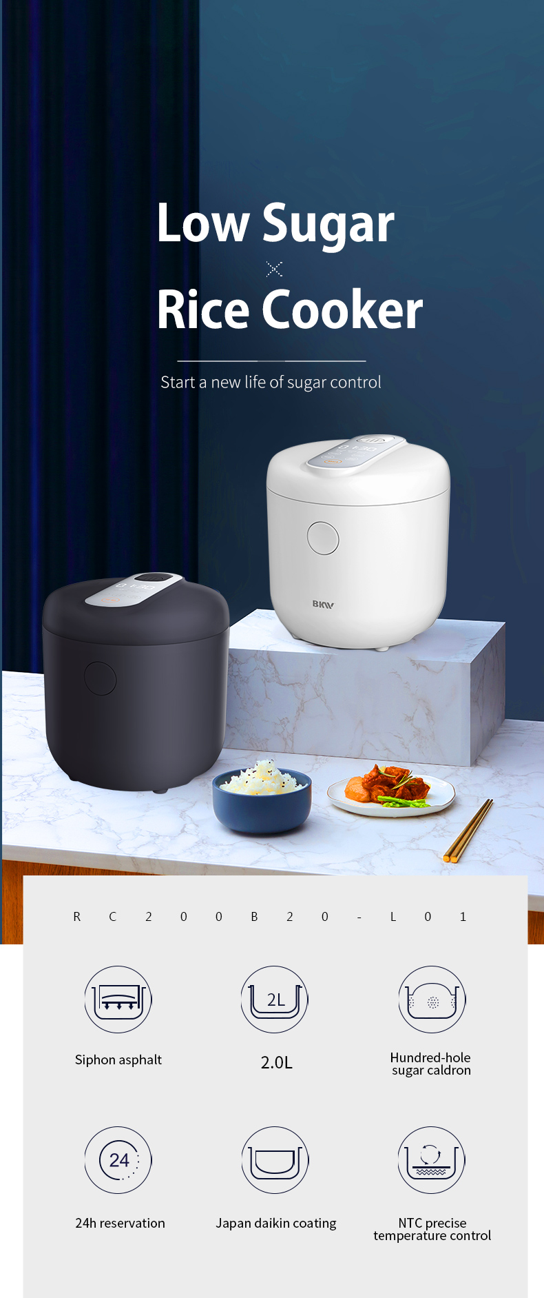 Low sugar rice cooker features overview