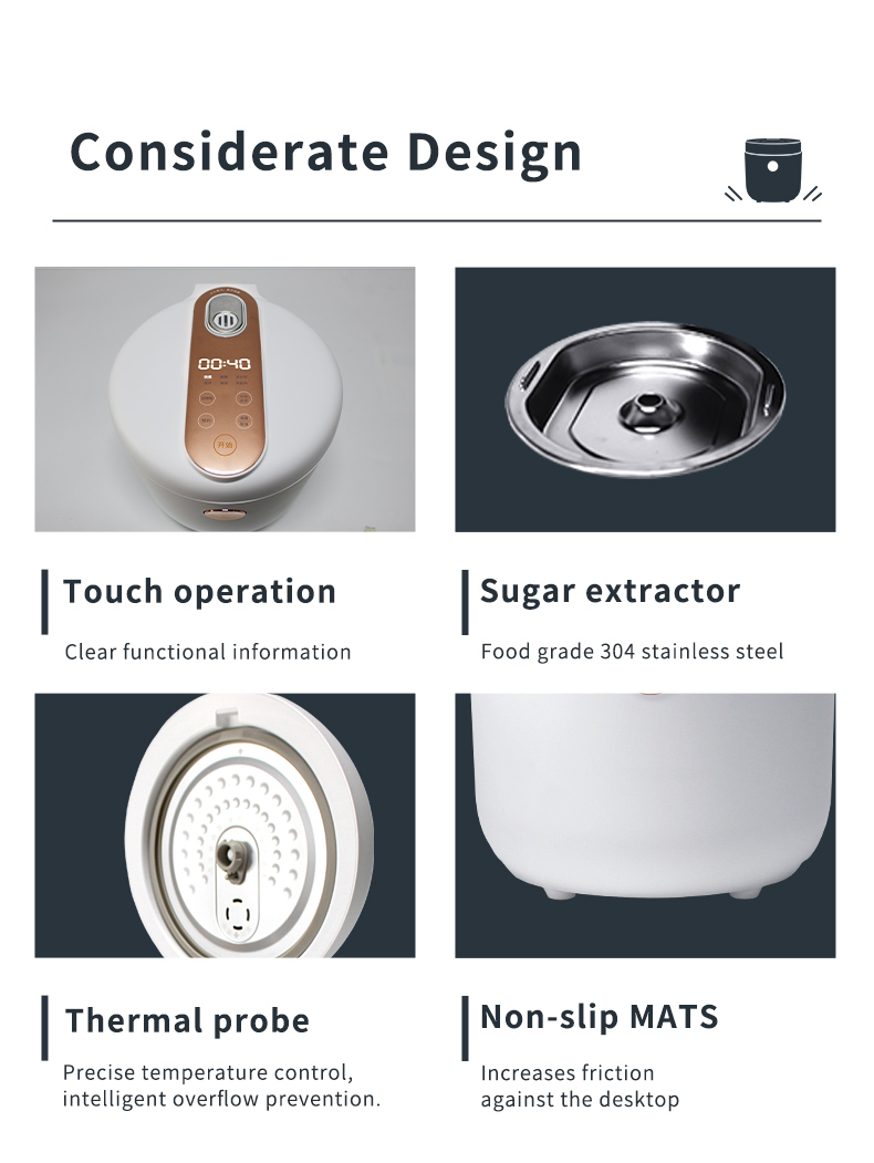 Rice cooker design details