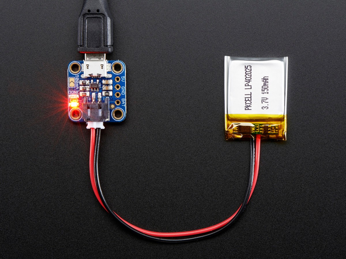 Lp402025 150mAh 3.7V Li-poylmer battery - Image 2