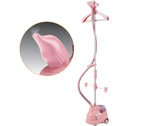 Standing Garment Steamer with Adjustable Height and Hanger