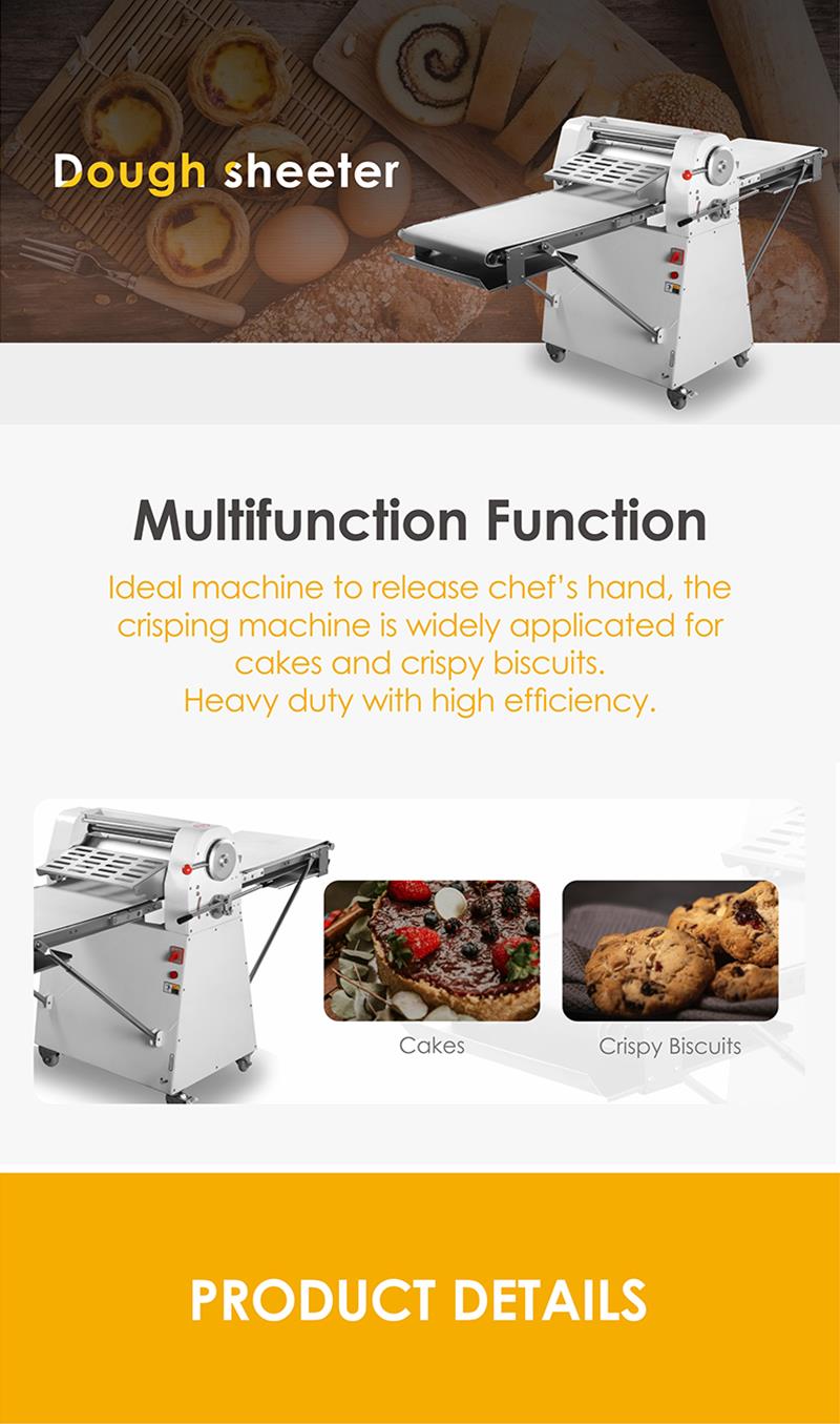 Dough sheeter in a kitchen environment