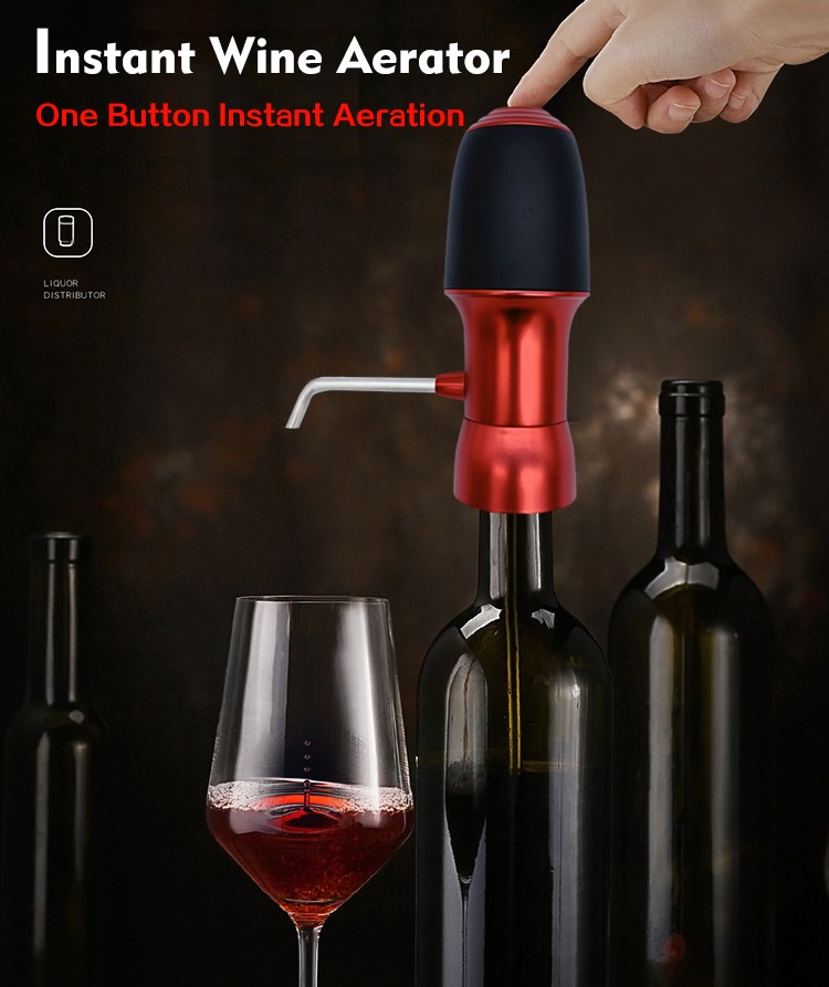 Luckyman Fashion Electric Wine Decanter Instant Wine Aerator Dispenser Pump - Image 2