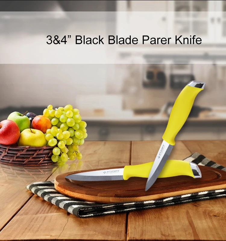 Black ceramic blade parer knife
